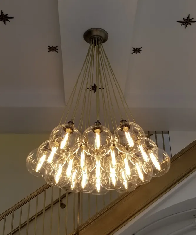 XL 8" Globe Cluster Chandelier — Hangout Lighting LED Pendant Lights  