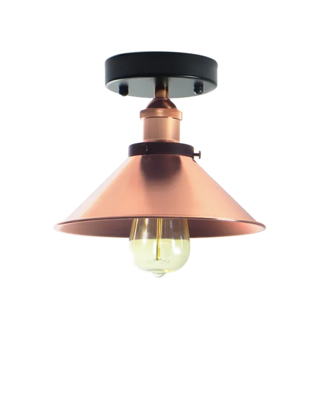 Flush Mount: Copper Shade Light — Hangout Lighting LED Ceiling Lights  