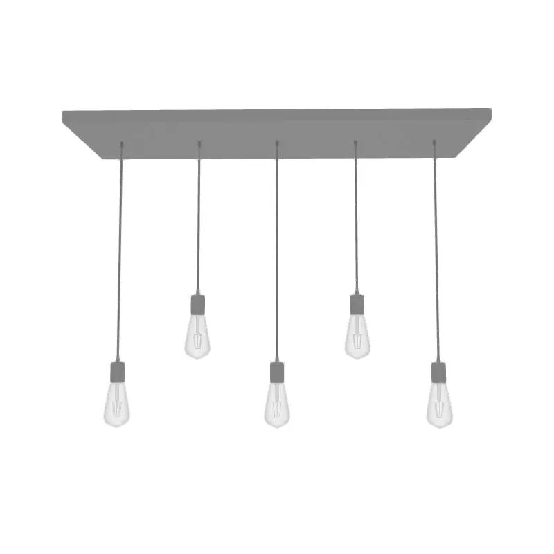 Metal Chandelier - 35" x 12": Design Your Own — Hangout Lighting LED Linear Lights  2200K
