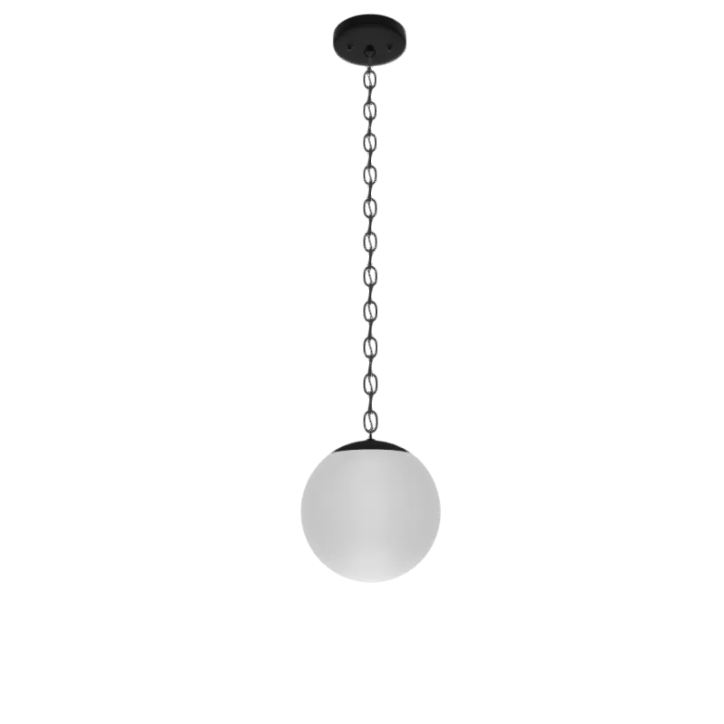 Single Pendant: Chain with White Neckless Shade — Hangout Lighting LED Pendant Lights  3500K