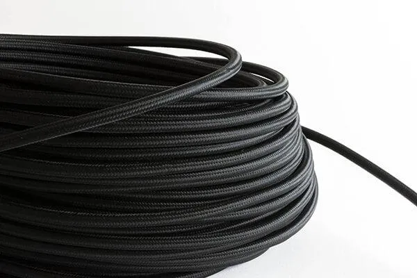 Black Fabric Cord by the Foot — Hangout Lighting LED Bulbs & Lamps  