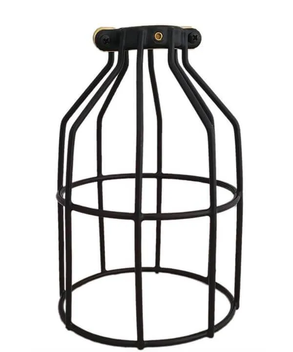 Black Round Light Bulb Cage — Hangout Lighting LED Bulbs & Lamps  