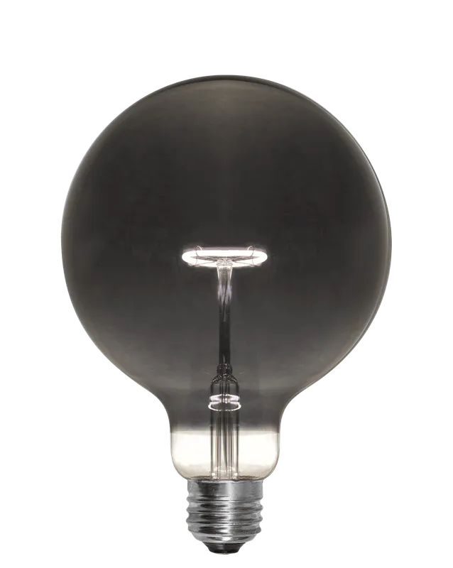 Bulb: LED Smoke 5" Globe — Hangout Lighting LED Bulbs & Lamps 2.5W 3500K