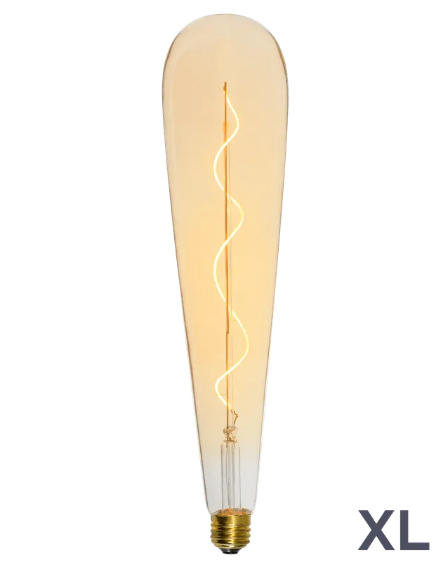 Bulb: LED XL Amber Teardrop — Hangout Lighting LED Bulbs & Lamps 4.0W 2200K
