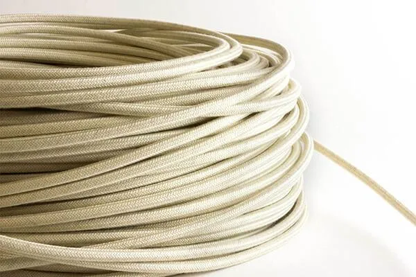 Beige Fabric Cord by the Foot — Hangout Lighting LED Bulbs & Lamps  