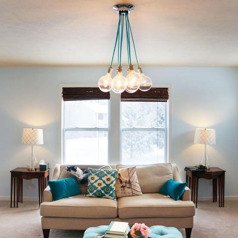 Cluster Chandelier - Even: Design Your Own — Hangout Lighting LED Pendant Lights  2200K