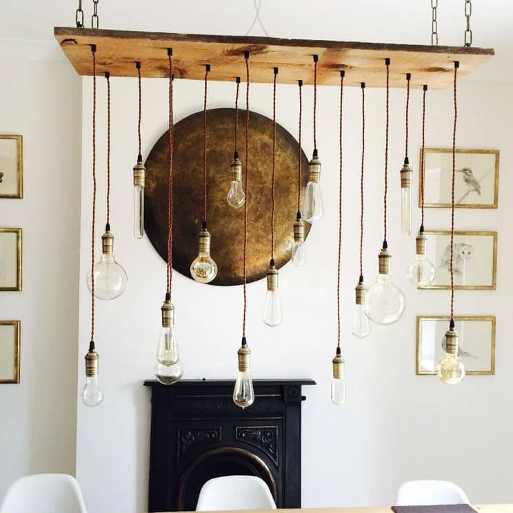 Wood Chandelier: Design Your Own — Hangout Lighting LED Pendant Lights  
