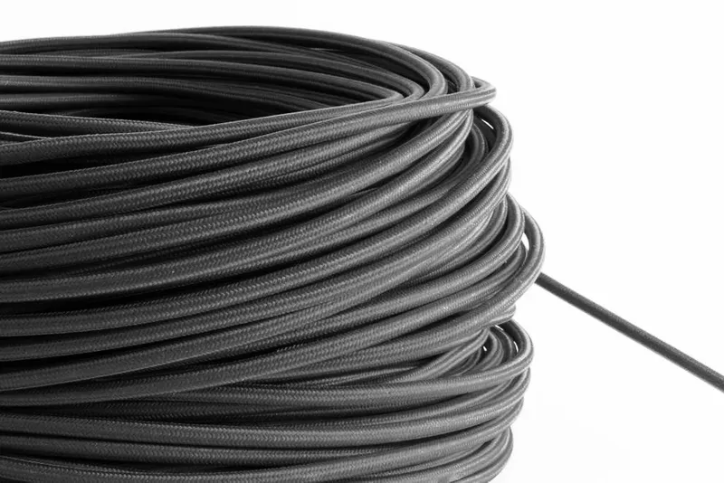 Graphite Fabric Cord by the Foot — Hangout Lighting LED Bulbs & Lamps  