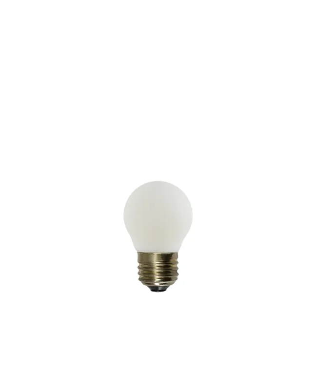 Bulb: LED - Porcelain Matte White 2" Globe — Hangout Lighting LED Bulbs & Lamps 4.0W 3500K