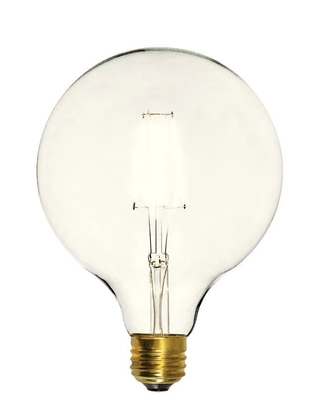 Bulb: LED - Clear 5" Globe 2700K — Hangout Lighting LED Bulbs & Lamps 4.0W 2700K