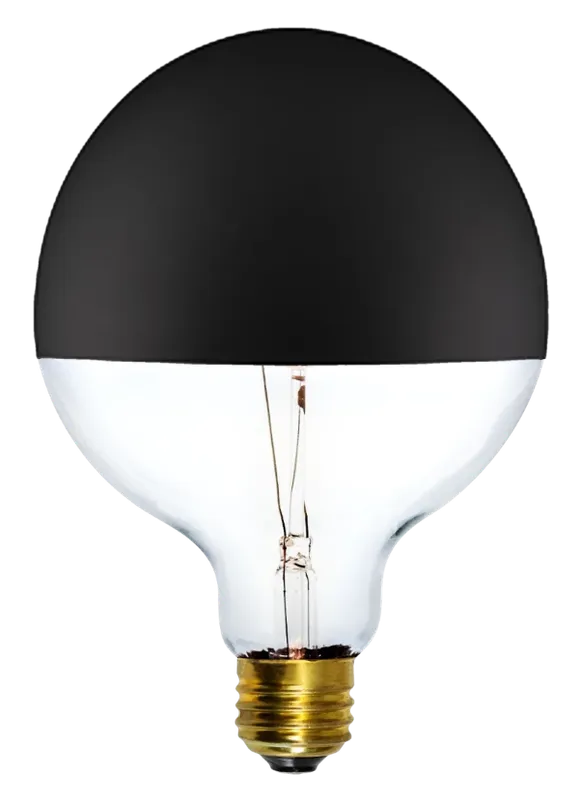 Bulb: LED Black Dipped 5" Globe — Hangout Lighting LED Bulbs & Lamps 4.0W 2700K