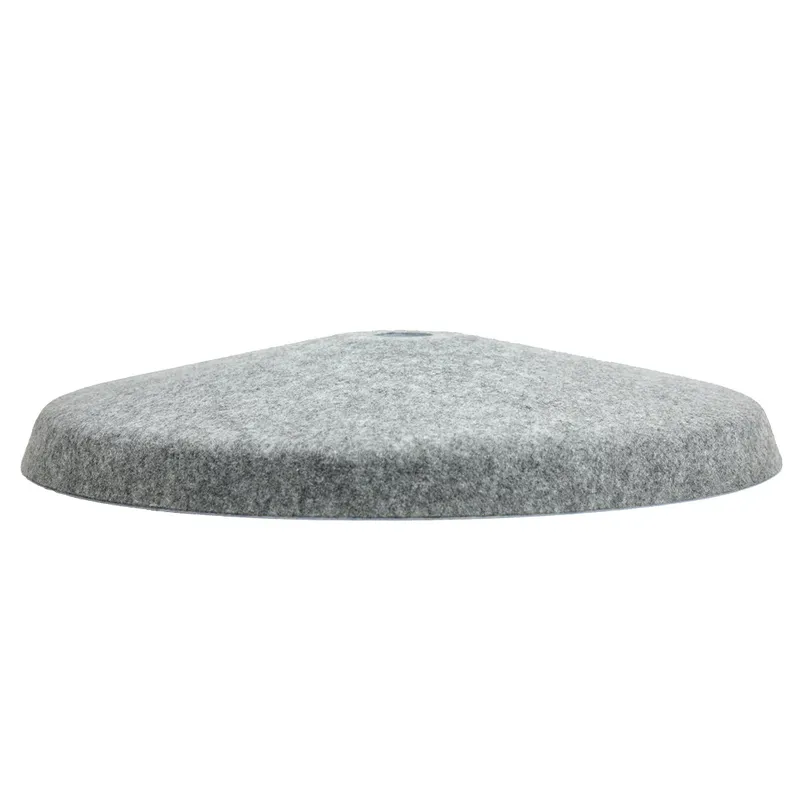 Grey 20" Flat Felt Shade — Hangout Lighting LED Bulbs & Lamps  