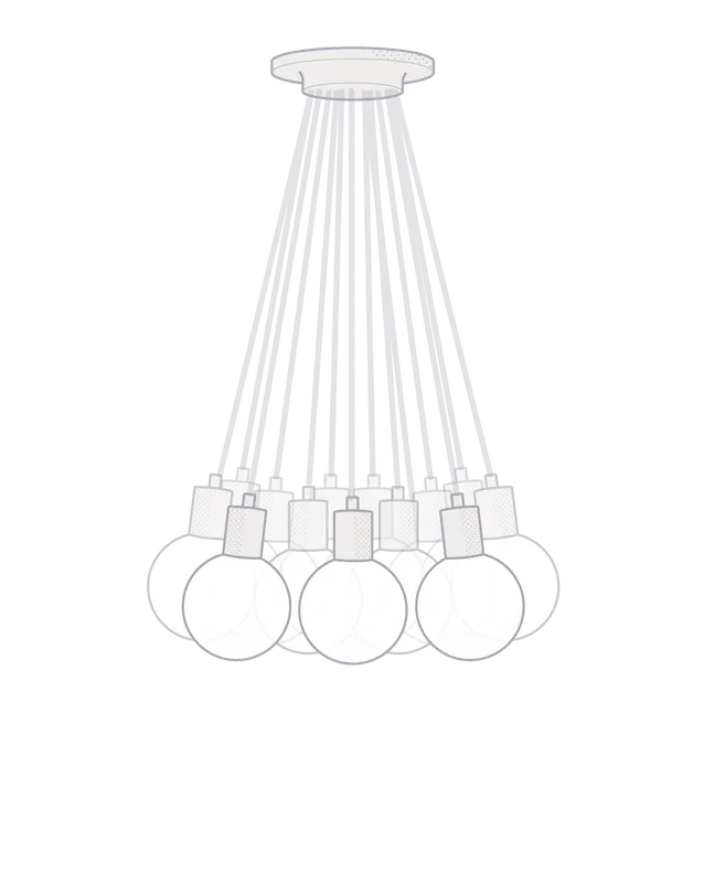 Cluster Chandelier - Even: Design Your Own 14 Pendant test — Hangout Lighting LED Pendant Lights  