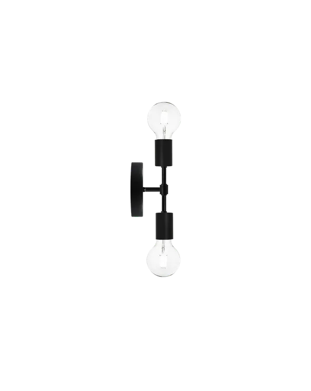 Double Wall Sconce: Black — Hangout Lighting LED Wall Lights  