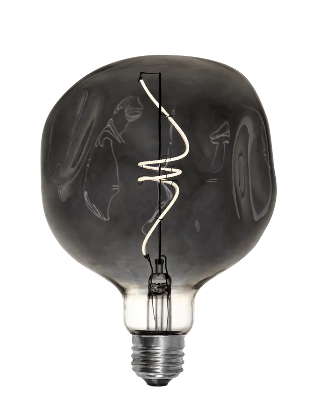 Bulb: LED Smoke Uneven 5" Globe — Hangout Lighting LED Bulbs & Lamps 4.0W 3500K