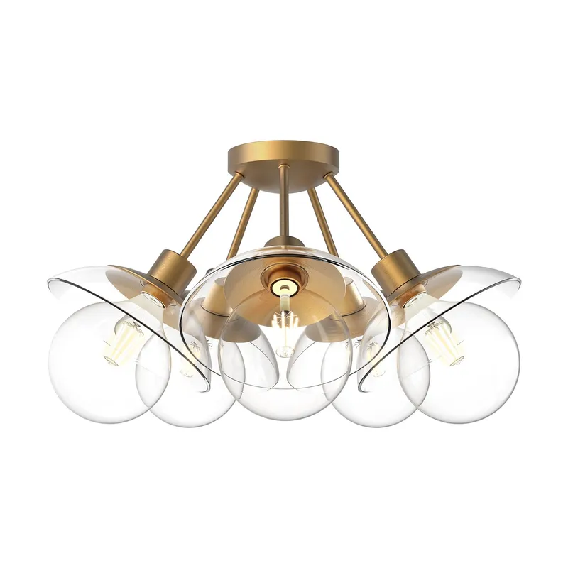 Francesca 20-in Semi-Flush Mount — Kuzco Lighting LED Post Top Lights 60.0W 