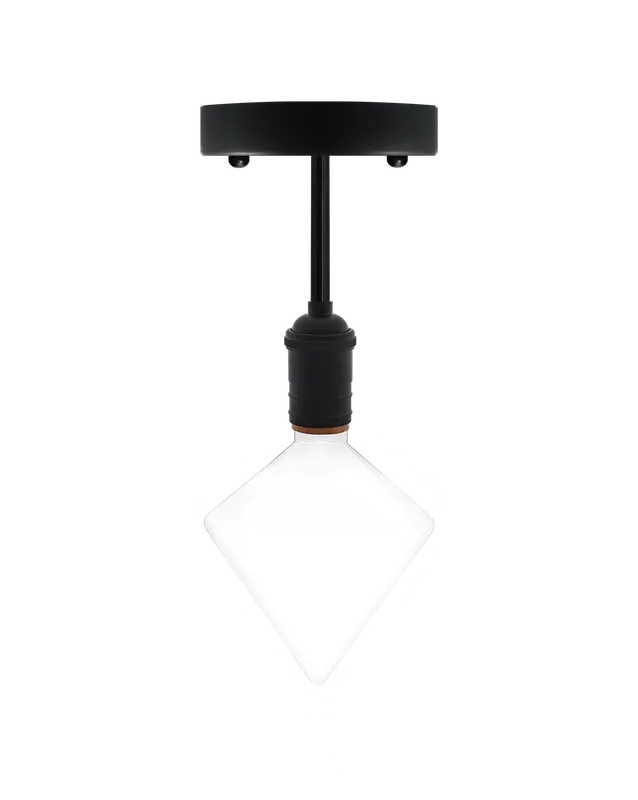 Long Flush Mount: Vintage Black and White — Hangout Lighting LED Ceiling Lights  