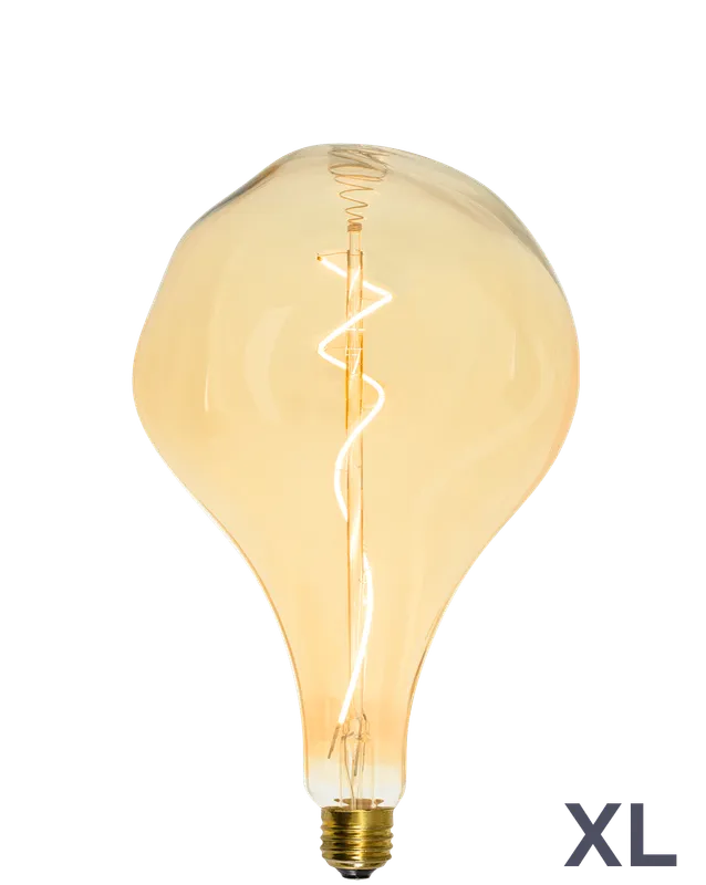 Bulb: LED XL Amber Uneven Organic Pear — Hangout Lighting LED Bulbs & Lamps 4.0W 2200K
