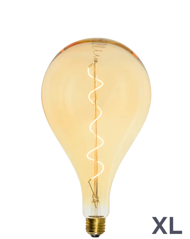 Bulb: LED XL Amber 11" Pear — Hangout Lighting LED Bulbs & Lamps 4.0W 2200K