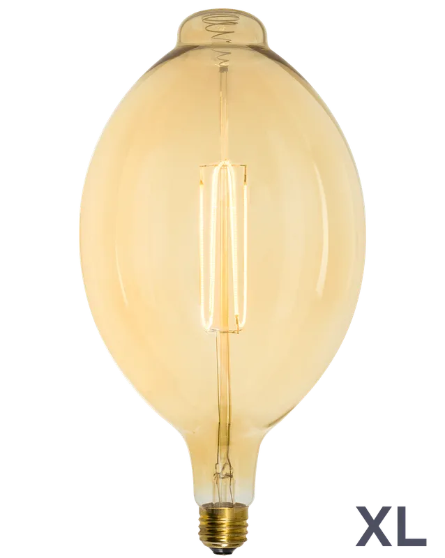 Bulb: LED XL Amber Oval — Hangout Lighting LED Bulbs & Lamps 4.0W 2200K