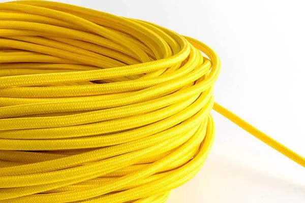 Yellow Fabric Cord by the Foot — Hangout Lighting LED Bulbs & Lamps  