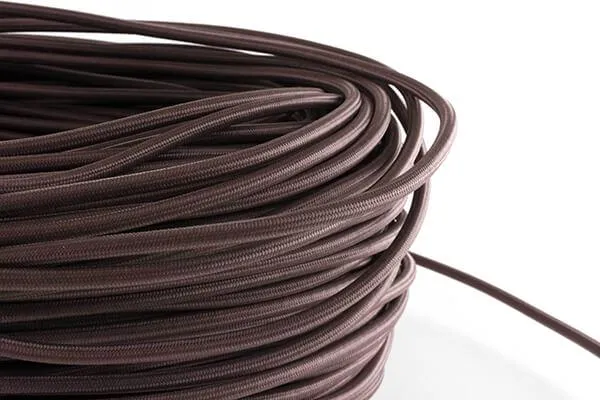 Taupe Fabric Cord by the Foot — Hangout Lighting LED Bulbs & Lamps  