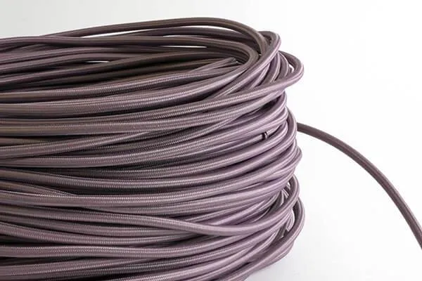 Mauve Fabric Cord by the Foot — Hangout Lighting LED Bulbs & Lamps  