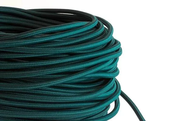 Teal Fabric Cord by the Foot — Hangout Lighting LED Bulbs & Lamps  