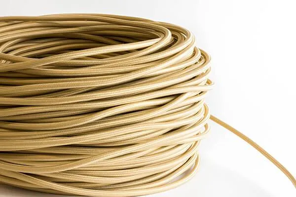 Tan Fabric Cord by the Foot — Hangout Lighting LED Bulbs & Lamps  