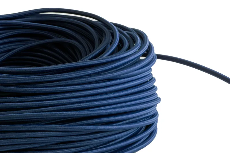 Navy Fabric Cord by the Foot — Hangout Lighting LED Bulbs & Lamps  