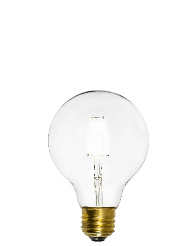 Bulb: LED - Clear 3" Globe 3500K — Hangout Lighting LED Bulbs & Lamps 4.0W 3500K