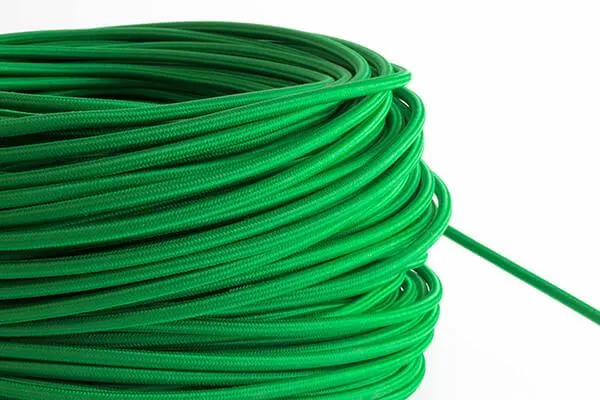 Green Fabric Cord by the Foot — Hangout Lighting LED Bulbs & Lamps  