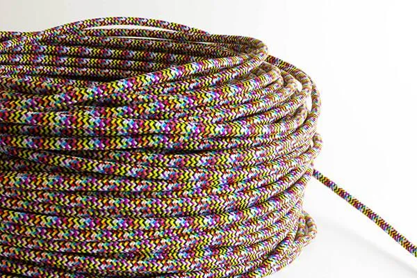 Rainbow Fabric Cord by the Foot — Hangout Lighting LED Bulbs & Lamps  