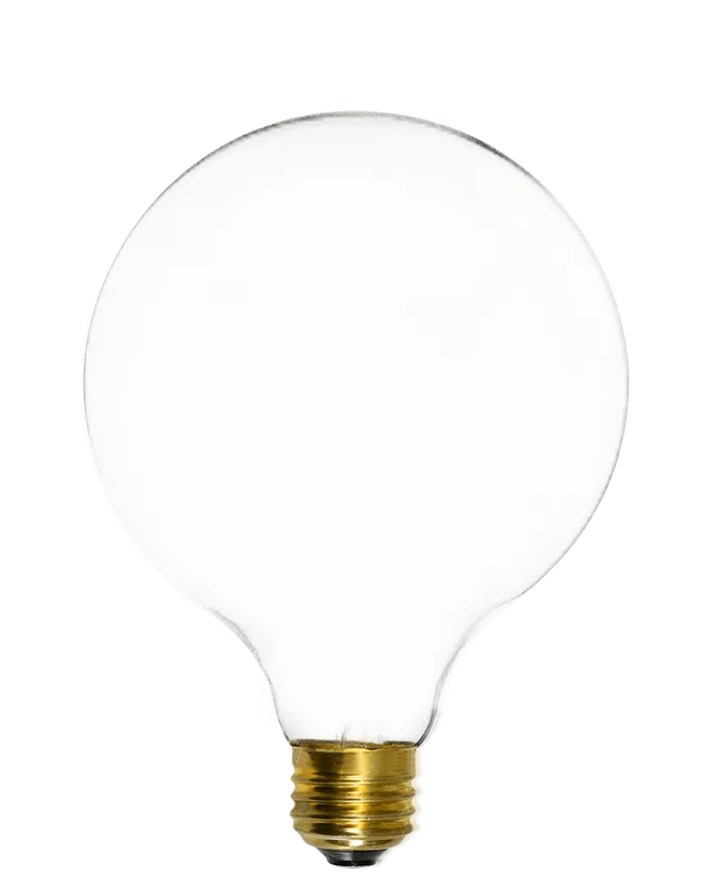 Bulb: LED - White 5" Globe — Hangout Lighting LED Bulbs & Lamps 4.0W 3500K