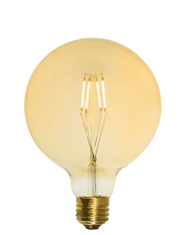 Bulb: LED Amber - 5" Globe — Hangout Lighting LED Bulbs & Lamps 4.0W 2200K