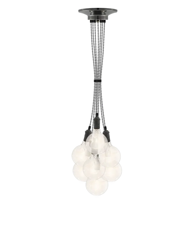 Cluster Chandelier - Grape: Grey and Graphite — Hangout Lighting LED Pendant Lights 25.0W 