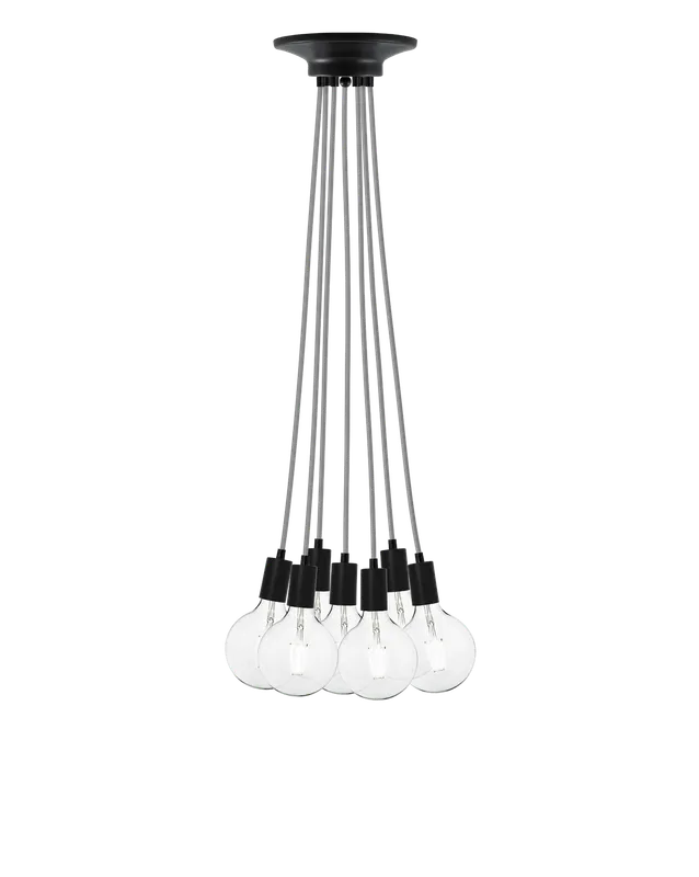 Cluster Chandelier - Even: Grey and Black — Hangout Lighting LED Pendant Lights 4.0W 