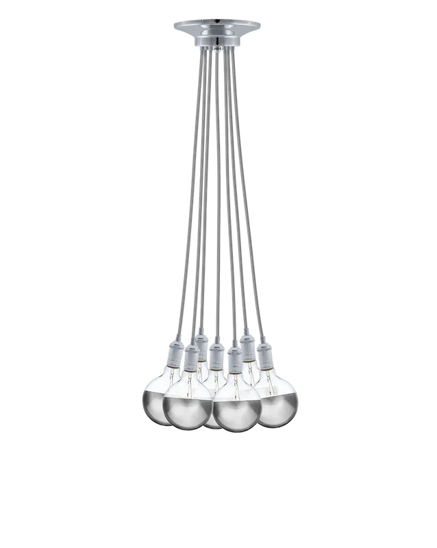 Cluster Chandelier - Even: Grey and Chrome — Hangout Lighting LED Pendant Lights 4.0W 