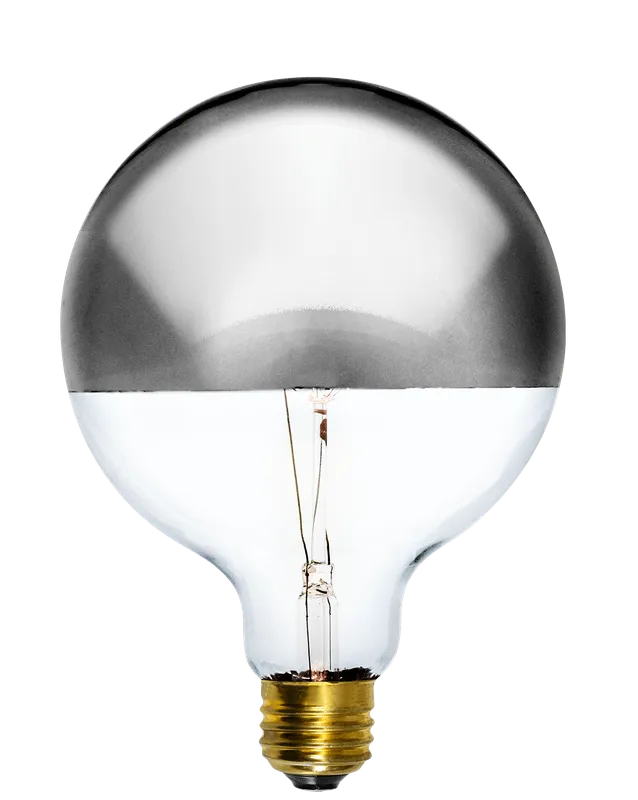 Bulb: LED Chrome Dipped 5" Globe — Hangout Lighting LED Bulbs & Lamps 4.0W 2700K