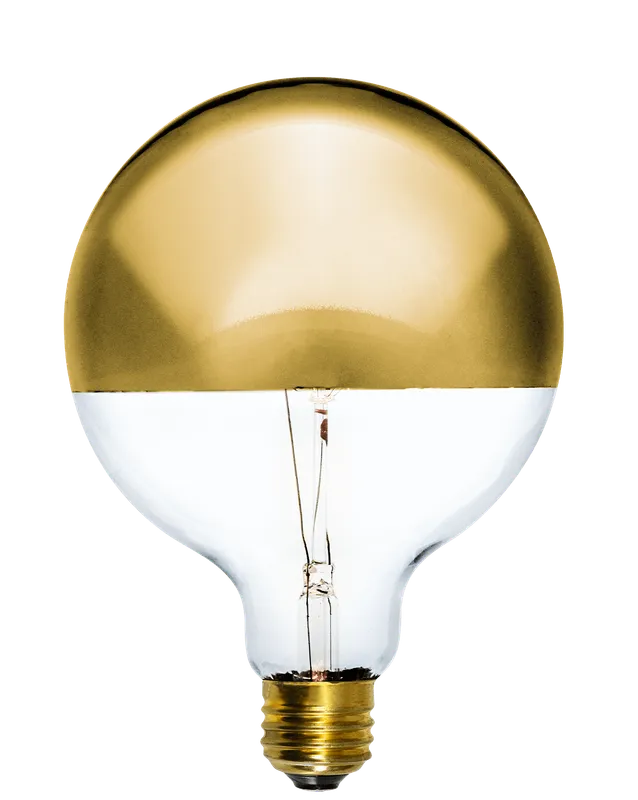 Bulb: LED Gold Dipped 5" Globe — Hangout Lighting LED Bulbs & Lamps 4.0W 2700K