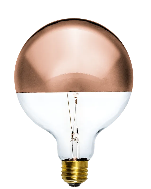 Bulb: LED Copper Dipped 5" Globe — Hangout Lighting LED Bulbs & Lamps 4.0W 2700K