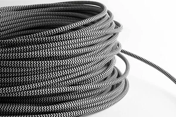 Chevron Fabric Cord by the Foot — Hangout Lighting LED Bulbs & Lamps  