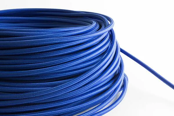 Cobalt Fabric Cord by the Foot — Hangout Lighting LED Bulbs & Lamps  