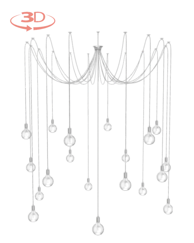 Swag Chandelier: Design Your Own 19 Pendant — Hangout Lighting LED Pendant Lights  