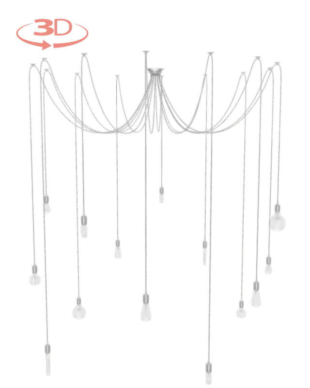 Swag Chandelier: Design Your Own 14 Pendant — Hangout Lighting LED Pendant Lights  