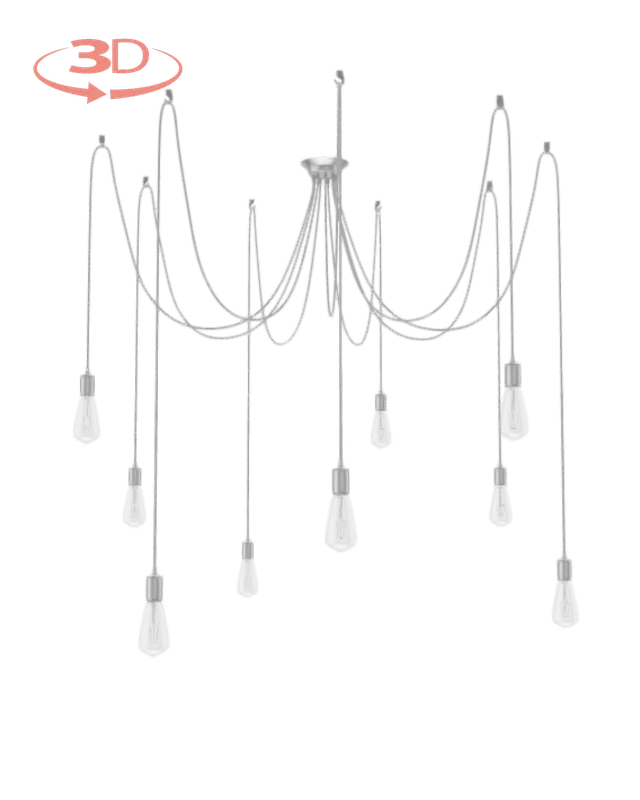 Swag Chandelier: Design Your Own 9 Pendant — Hangout Lighting LED Pendant Lights  