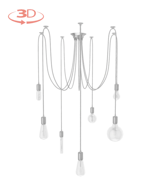 Swag Chandelier: Design Your Own 7 Pendant — Hangout Lighting LED Pendant Lights  