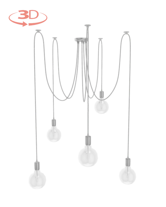 Swag Chandelier: Design Your Own 5 Pendant — Hangout Lighting LED Pendant Lights  