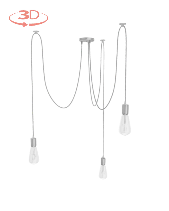 Swag Chandelier: Design Your Own 3 Pendant — Hangout Lighting LED Pendant Lights  