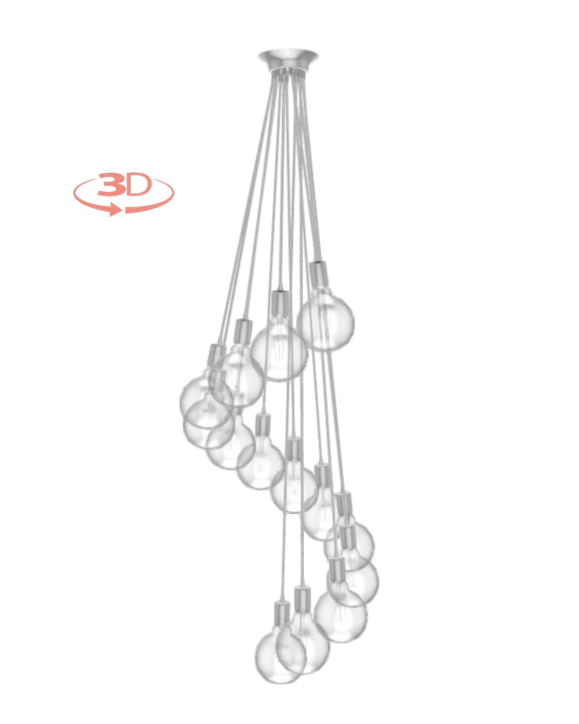 Cluster Chandelier - Staggered: Design Your Own 14 Pendant — Hangout Lighting LED Pendant Lights  